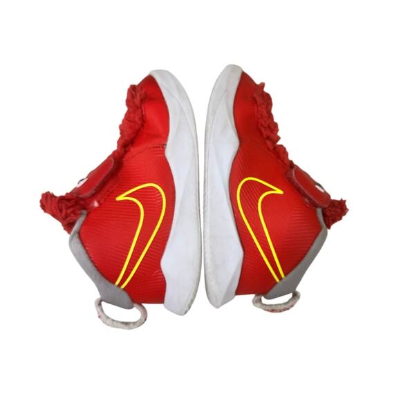 Nike Team Hustle D 9 Monster Shoes Red Fuzzy Toddler Size 9C Rare Kids - Picture 4 of 7